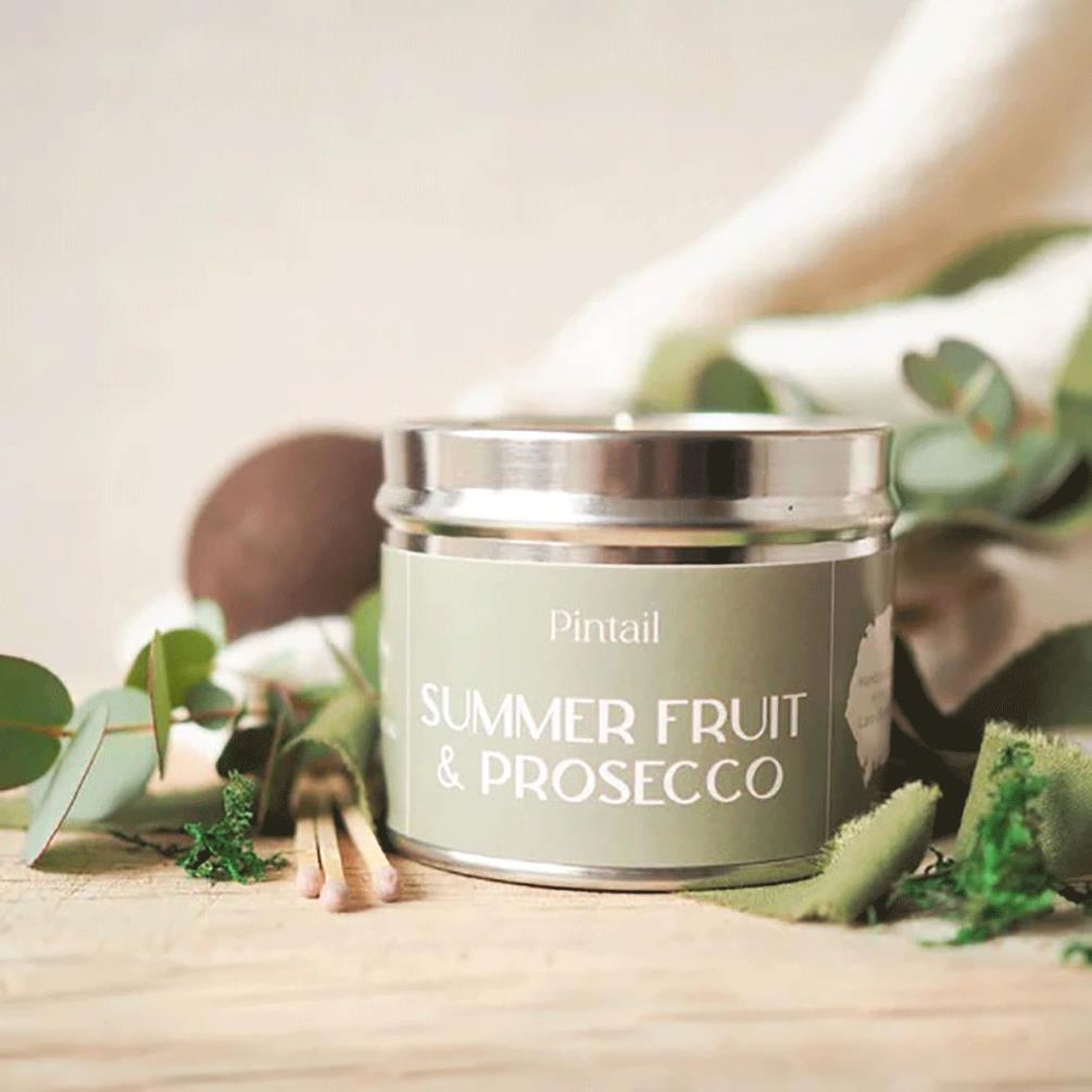 Pintail Candles Summer Fruit & Prosecco Tin Candle Extra Image 1